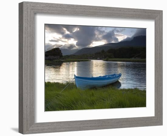 Boat, Upper Lake, Killarney National Park, County Kerry, Munster, Republic of Ireland, Europe-Richard Cummins-Framed Photographic Print