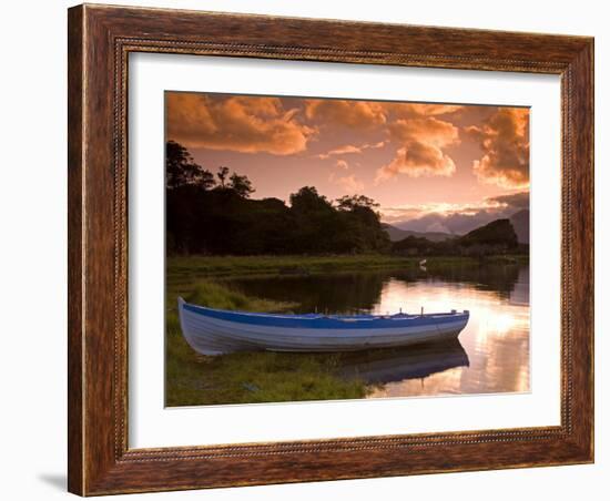 Boat, Upper Lake, Killarney National Park, County Kerry, Munster, Republic of Ireland, Europe-Richard Cummins-Framed Photographic Print