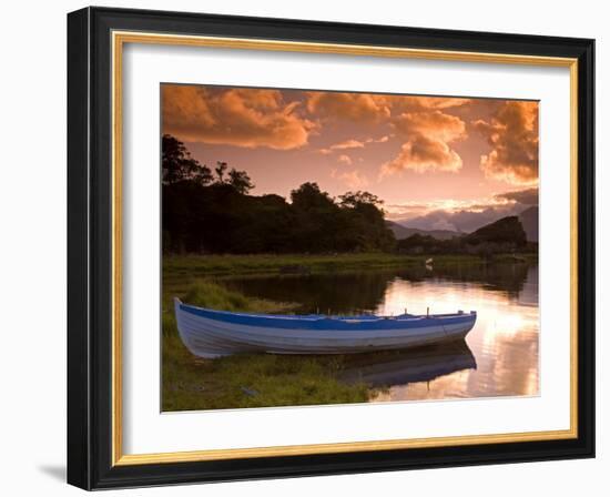 Boat, Upper Lake, Killarney National Park, County Kerry, Munster, Republic of Ireland, Europe-Richard Cummins-Framed Photographic Print