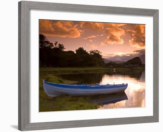 Boat, Upper Lake, Killarney National Park, County Kerry, Munster, Republic of Ireland, Europe-Richard Cummins-Framed Photographic Print
