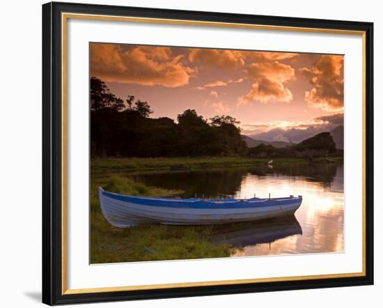 Boat, Upper Lake, Killarney National Park, County Kerry, Munster, Republic of Ireland, Europe-Richard Cummins-Framed Photographic Print