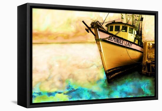 Boat V-Ynon Mabat-Framed Premier Image Canvas