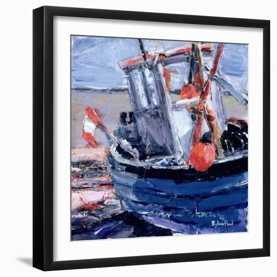 Boat with Red Buoy-Sylvia Paul-Framed Giclee Print