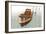 Boat with Textured Wood Look III-Ynon Mabat-Framed Art Print