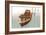 Boat with Textured Wood Look III-Ynon Mabat-Framed Art Print
