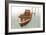 Boat with Textured Wood Look III-Ynon Mabat-Framed Art Print