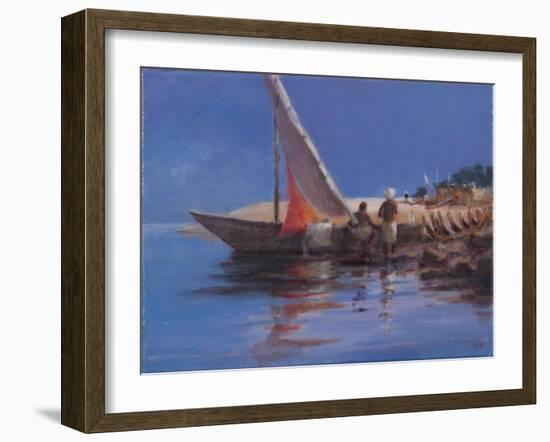 Boat Yard, Kilifi, 2012-Lincoln Seligman-Framed Giclee Print