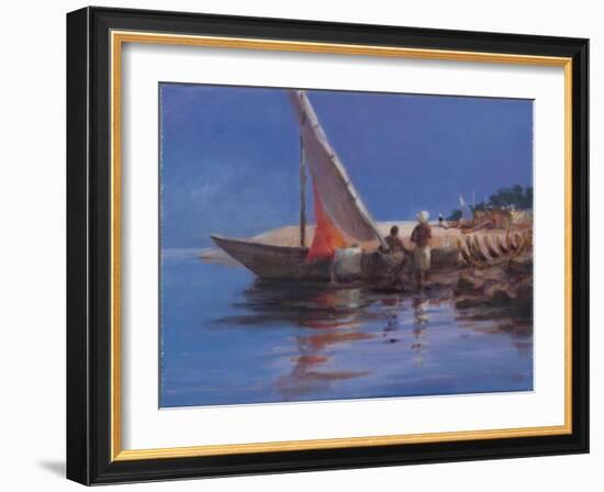 Boat Yard, Kilifi, 2012-Lincoln Seligman-Framed Giclee Print