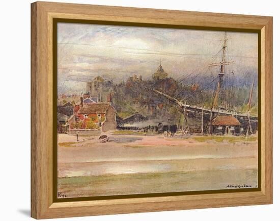 'Boatbuilder's Yard, Rye', 1910-Albert Goodwin-Framed Premier Image Canvas