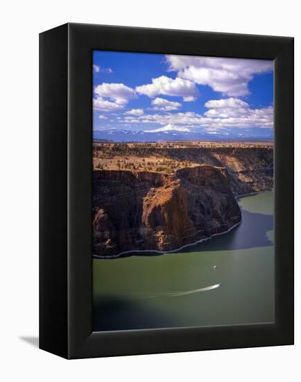 Boaters on Lake Billy Chinook-Steve Terrill-Framed Premier Image Canvas