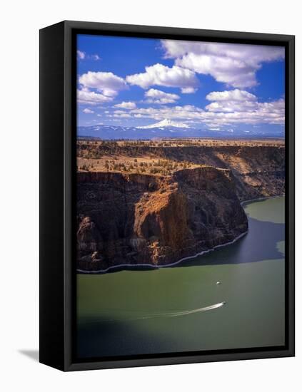 Boaters on Lake Billy Chinook-Steve Terrill-Framed Premier Image Canvas
