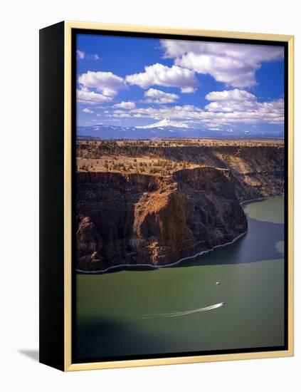 Boaters on Lake Billy Chinook-Steve Terrill-Framed Premier Image Canvas