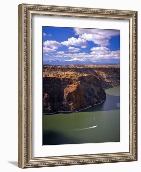 Boaters on Lake Billy Chinook-Steve Terrill-Framed Photographic Print