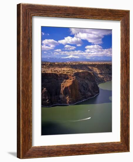 Boaters on Lake Billy Chinook-Steve Terrill-Framed Photographic Print