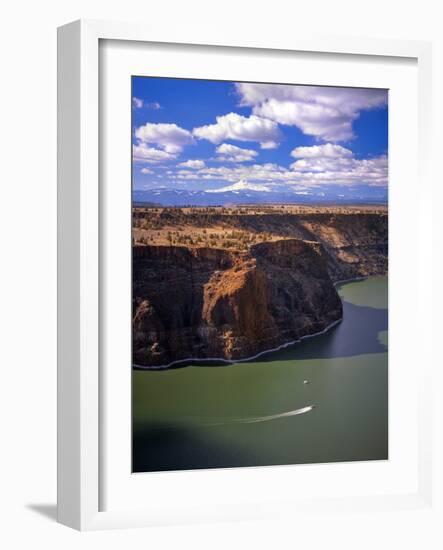 Boaters on Lake Billy Chinook-Steve Terrill-Framed Photographic Print