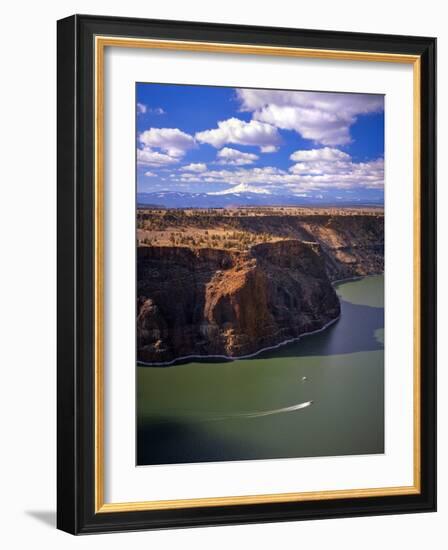 Boaters on Lake Billy Chinook-Steve Terrill-Framed Photographic Print