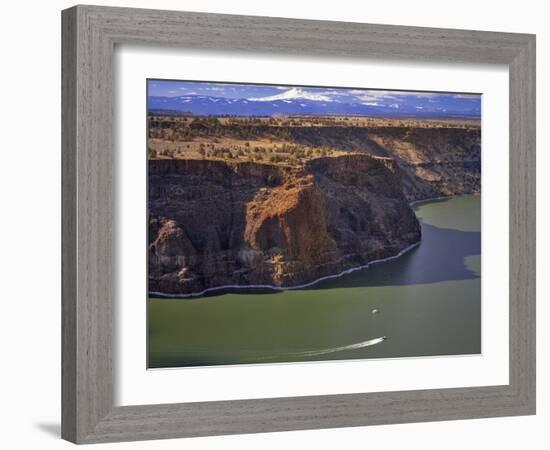 Boaters on Lake Billy Chinook-Steve Terrill-Framed Photographic Print