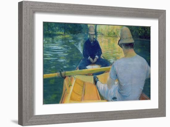 Boaters on the Yerres-Gustave Caillebotte-Framed Giclee Print