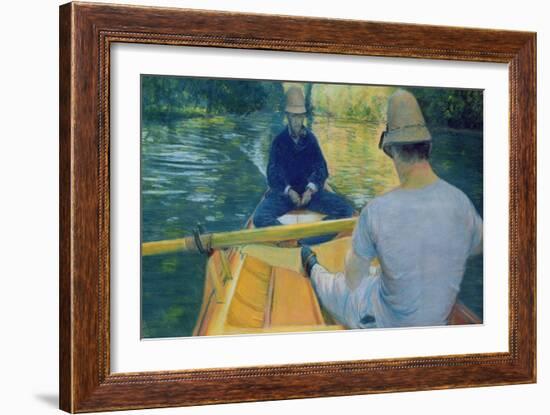Boaters on the Yerres-Gustave Caillebotte-Framed Giclee Print