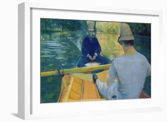 Boaters on the Yerres-Gustave Caillebotte-Framed Giclee Print