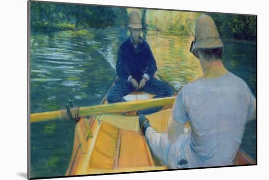 Boaters on the Yerres-Gustave Caillebotte-Mounted Giclee Print