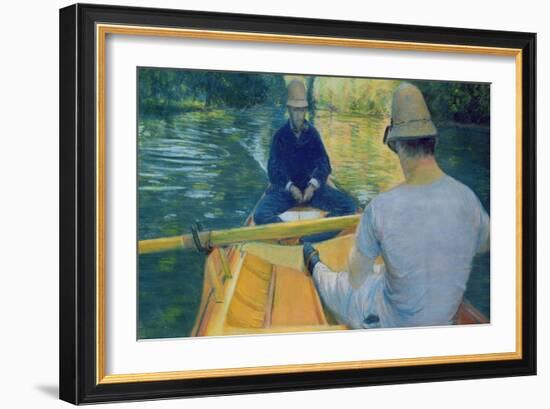 Boaters on the Yerres-Gustave Caillebotte-Framed Giclee Print