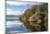 Boathouse and reflections, Lake Ullswater, Lake District National Park, Cumbria, England, United Ki-James Emmerson-Mounted Photographic Print