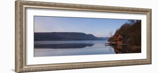 Boathouse before Dawn on a Spring Morning, Ullswater, Lake District National Park, Cumbria, England-Ian Egner-Framed Photographic Print