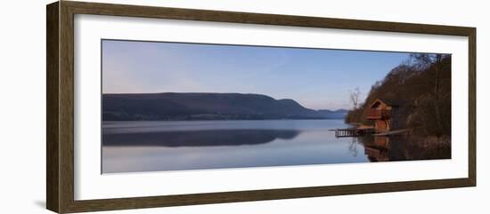 Boathouse before Dawn on a Spring Morning, Ullswater, Lake District National Park, Cumbria, England-Ian Egner-Framed Photographic Print