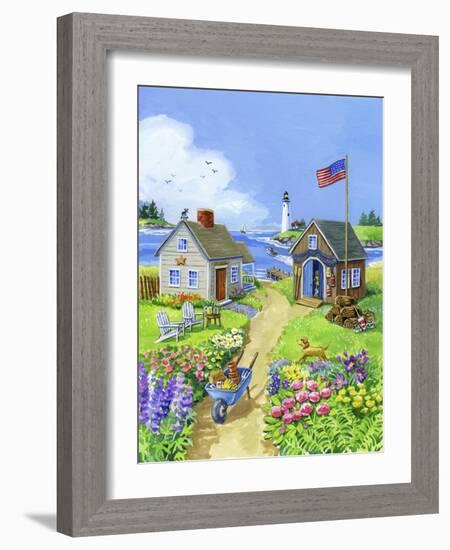 Boathouse Cove-Geraldine Aikman-Framed Giclee Print