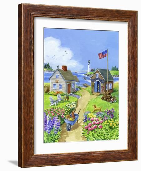 Boathouse Cove-Geraldine Aikman-Framed Giclee Print