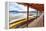 Boathouse, Maligne Lake, Canada-George Oze-Framed Premier Image Canvas