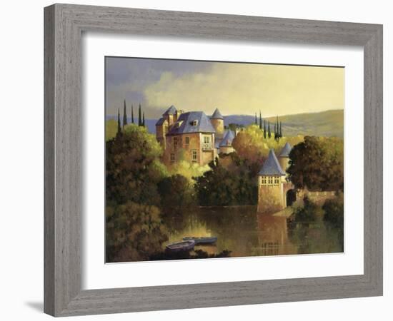 Boathouse on the Dordogne-Max Hayslette-Framed Giclee Print