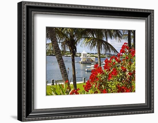 Boathouse View, Hamilton, Bermuda-George Oze-Framed Photographic Print