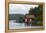 Boathouses in the Sea 'Fjords' at Hovag, Near Kristiansand, Norway-Natalie Tepper-Framed Stretched Canvas