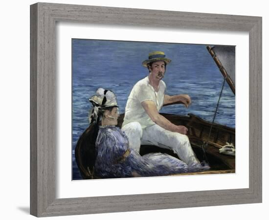 Boating, 1874-Edouard Manet-Framed Giclee Print