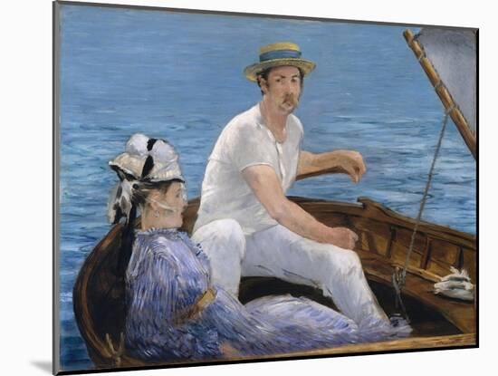 Boating, 1874-Edouard Manet-Mounted Giclee Print