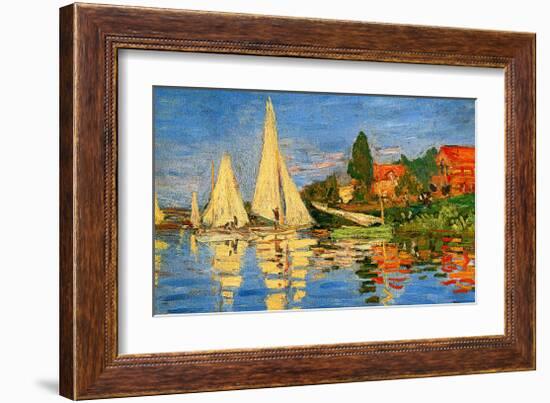 Boating at Argenteuil-Claude Monet-Framed Giclee Print