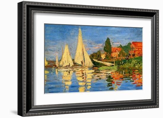 Boating at Argenteuil-Claude Monet-Framed Giclee Print