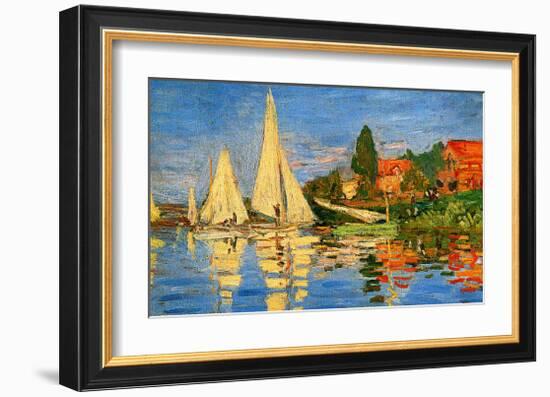 Boating at Argenteuil-Claude Monet-Framed Giclee Print