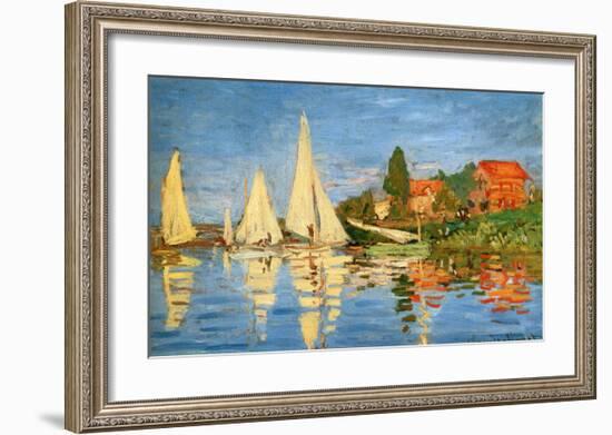 Boating at Argenteuil-Claude Monet-Framed Giclee Print