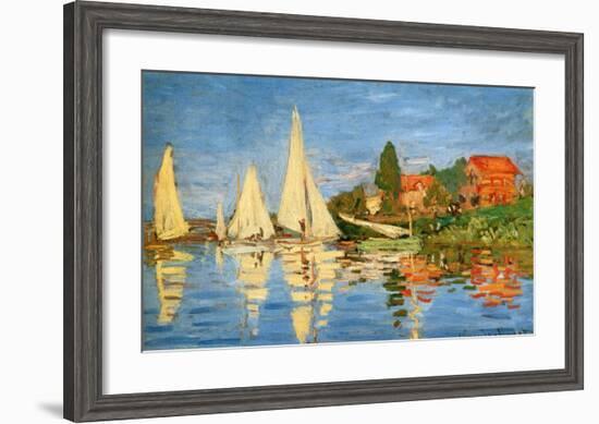 Boating at Argenteuil-Claude Monet-Framed Giclee Print