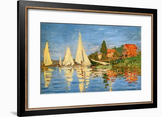 Boating at Argenteuil-Claude Monet-Framed Giclee Print