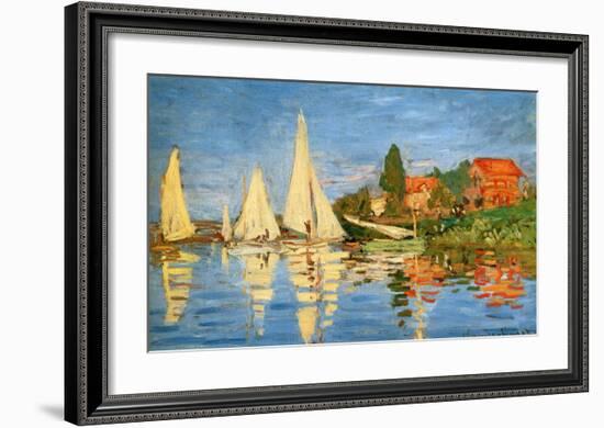 Boating at Argenteuil-Claude Monet-Framed Giclee Print