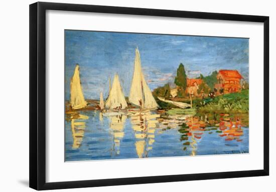 Boating at Argenteuil-Claude Monet-Framed Giclee Print