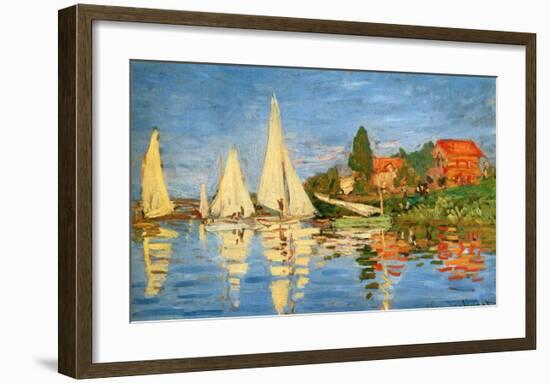 Boating at Argenteuil-Claude Monet-Framed Giclee Print