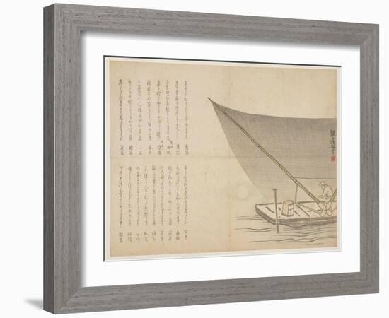 Boating at Night, C.1818-29-Kangyoku H?gan-Framed Giclee Print