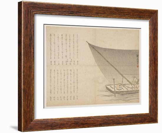 Boating at Night, C.1818-29-Kangyoku H?gan-Framed Giclee Print