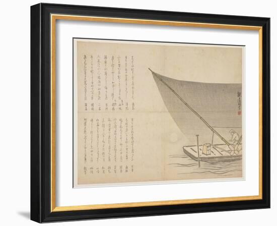 Boating at Night, C.1818-29-Kangyoku H?gan-Framed Giclee Print