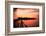 Boating at Sunset, Indonesia-James White-Framed Photographic Print